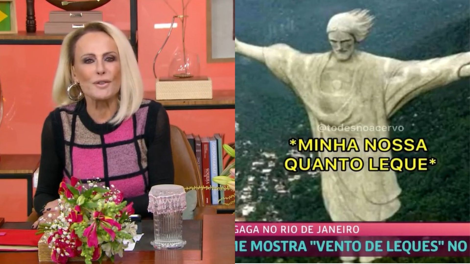 Ana Maria Braga sobre 'orquestra' de leques em show da Lady Gaga: 'Chegou ao alto do Corcovado a ventania'