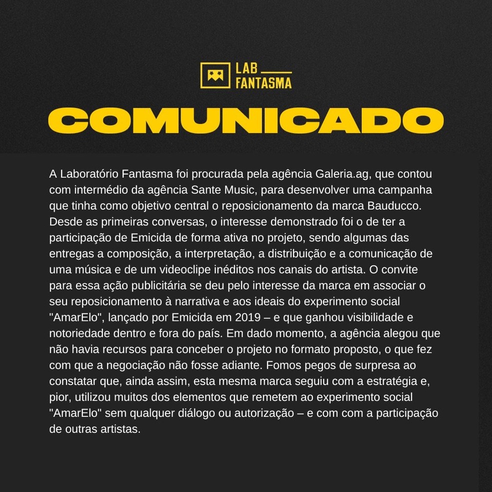 Laboratório Fantasma se manifesta após polêmica de plágio com Juliette e Duda Beat — Foto: Reprodução: X