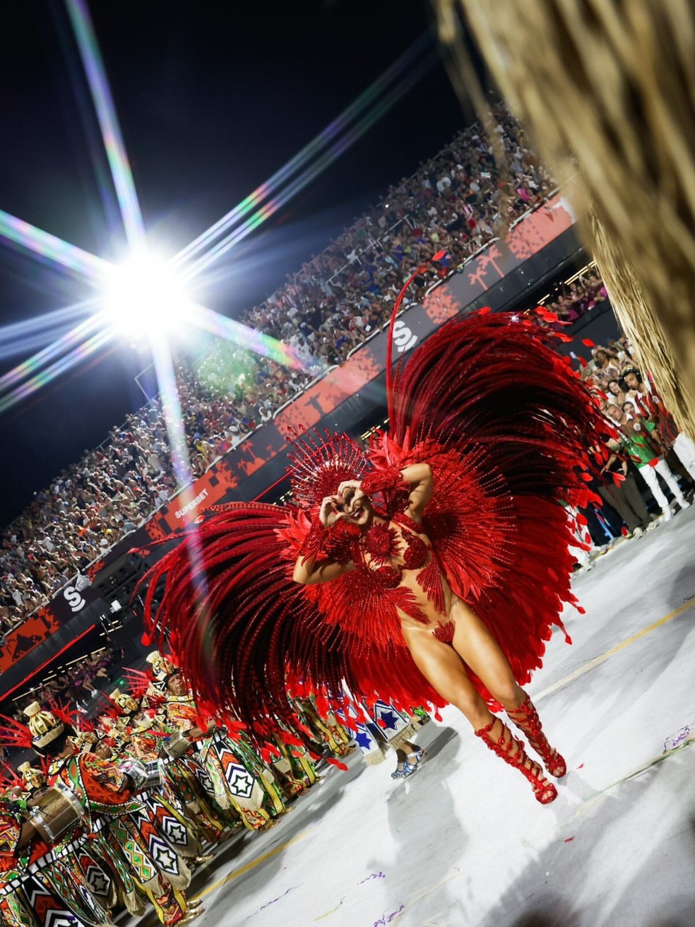 Virginia relembra desfile na Grande Rio ao deixar o posto de rainha de bateria — Foto: Reprodução/Instagram
