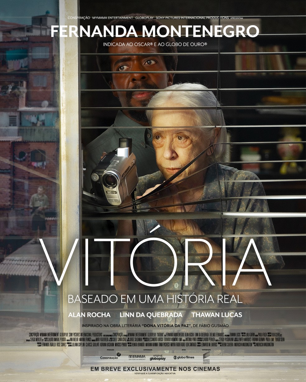 Cartaz do filme "Vitória", com Fernanda Montenegro — Foto: Divulgação