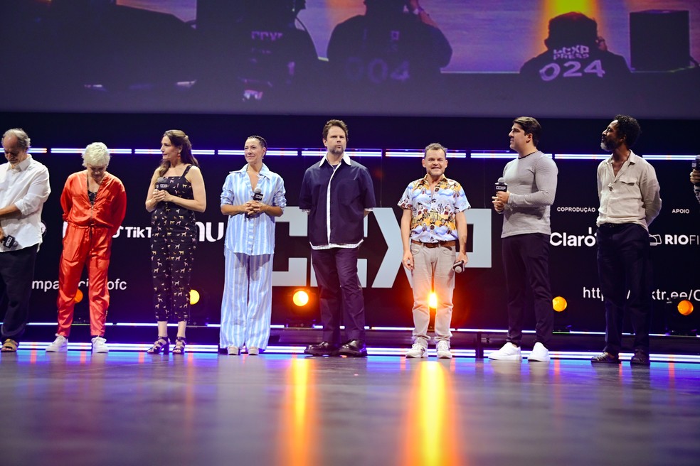 Elenco de 'Auto da Compadecida 2' na CCXP 2024 — Foto: AgNews