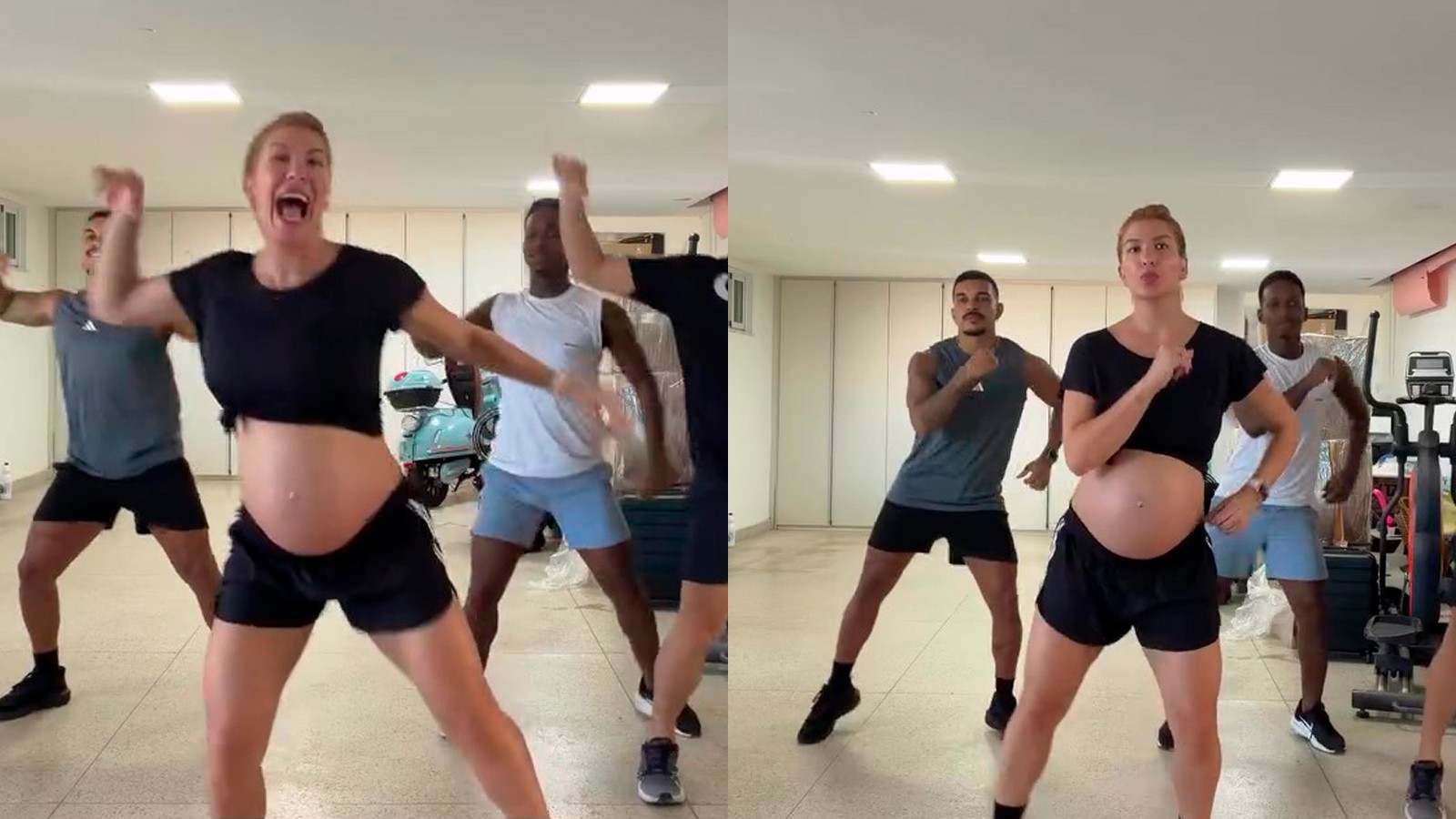 Gravidíssima, Lore Improta dança muito em ensaio e brinca: 'Entrando no 9º mês assim'