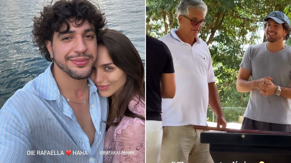 Nattanzinho passa dia com família de Rafa Kalimann e chama pai da atriz de 'sogro' — Foto: Instagram