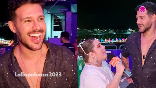 No Lollapalooza, Rodrigo Mussi revela se está mesmo namorando; confira! - Programa: Gshow - Lollapalooza Exclusivo 