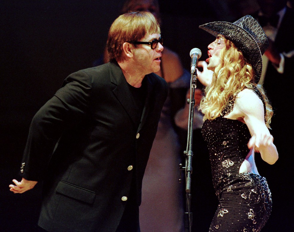 Madonna e Elton John — Foto: Reuters