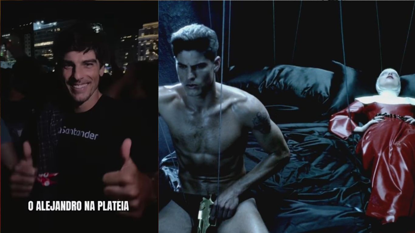 'Alejandro' brasileiro do clipe de Lady Gaga, Evandro Soldati, posta reação no meio da galera