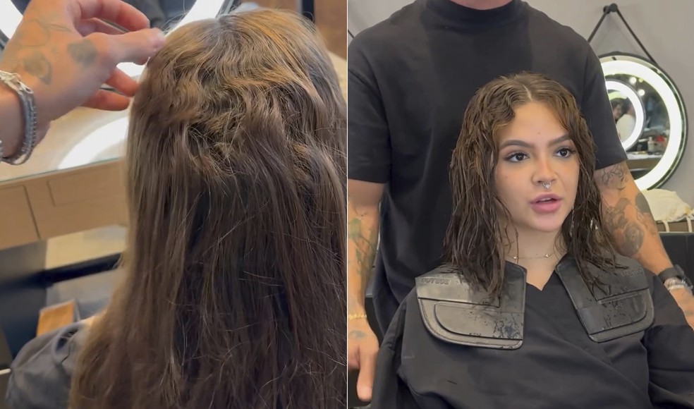 Mel Maia corta o cabelo em meio a transição capilar — Foto: Reprodução/Instagram