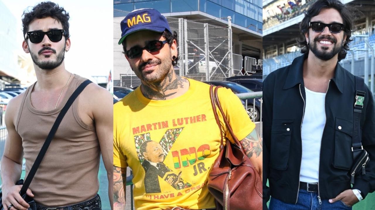 Filipe Bragança, Lucas Fresno, Rodrigo Simas e mais: bolsa masculina vira hit entre famosos no Lolla