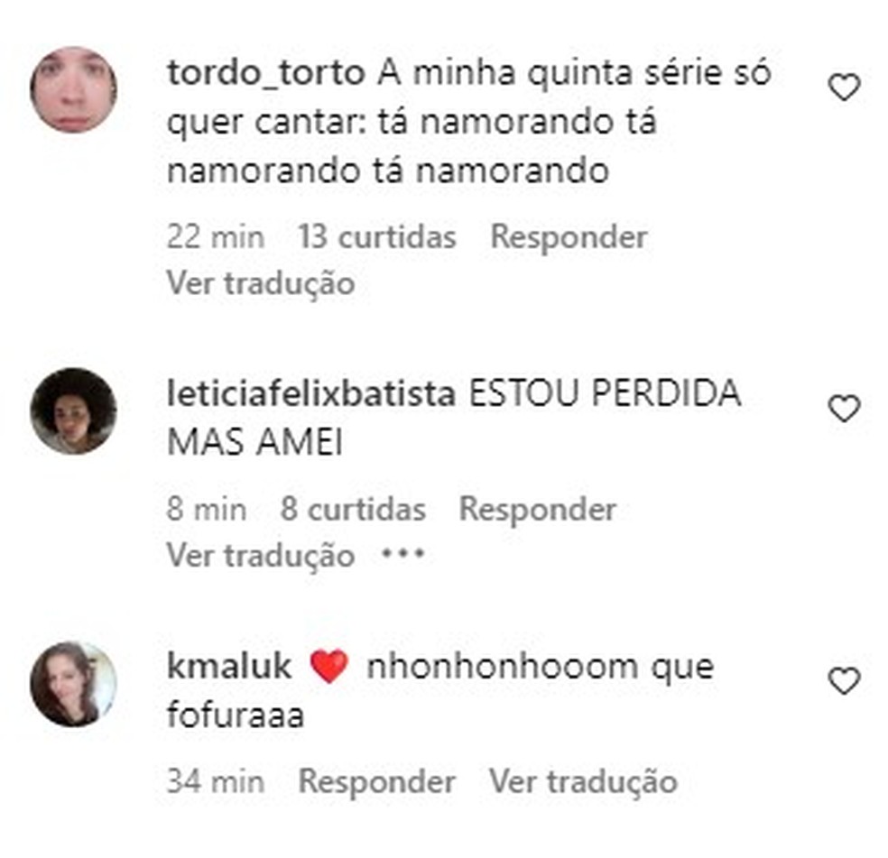 Seguidores comentam no post de Titi — Foto: Reprodução/Instagram