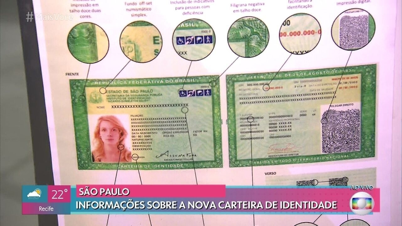 Novo modelo de RG começa a ser emitido e 'Mais Você' tira dúvidas | Gshow
