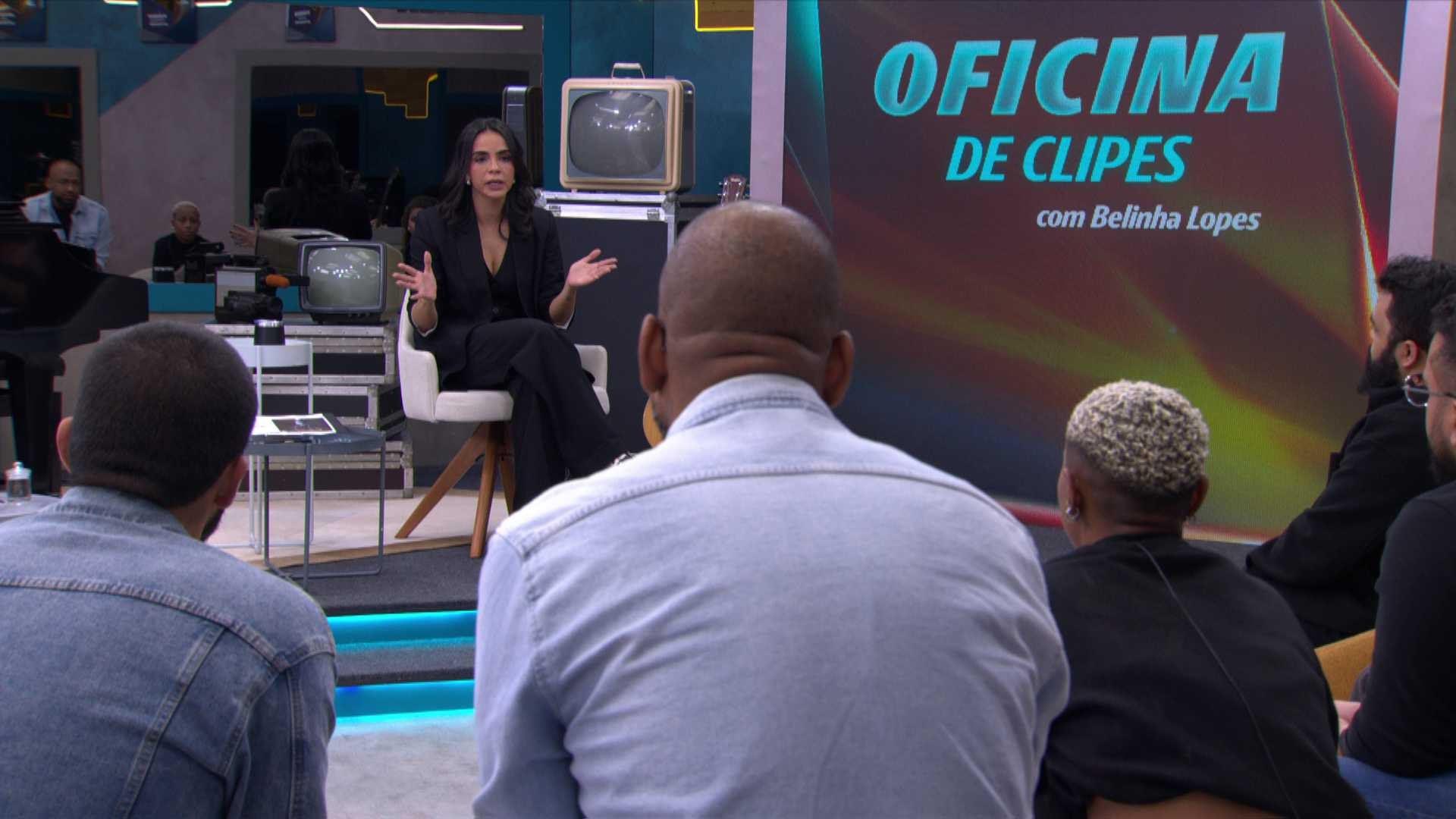 Participantes do Estrela da Casa aprendem a transformar música em imagem na Oficina de Clipes