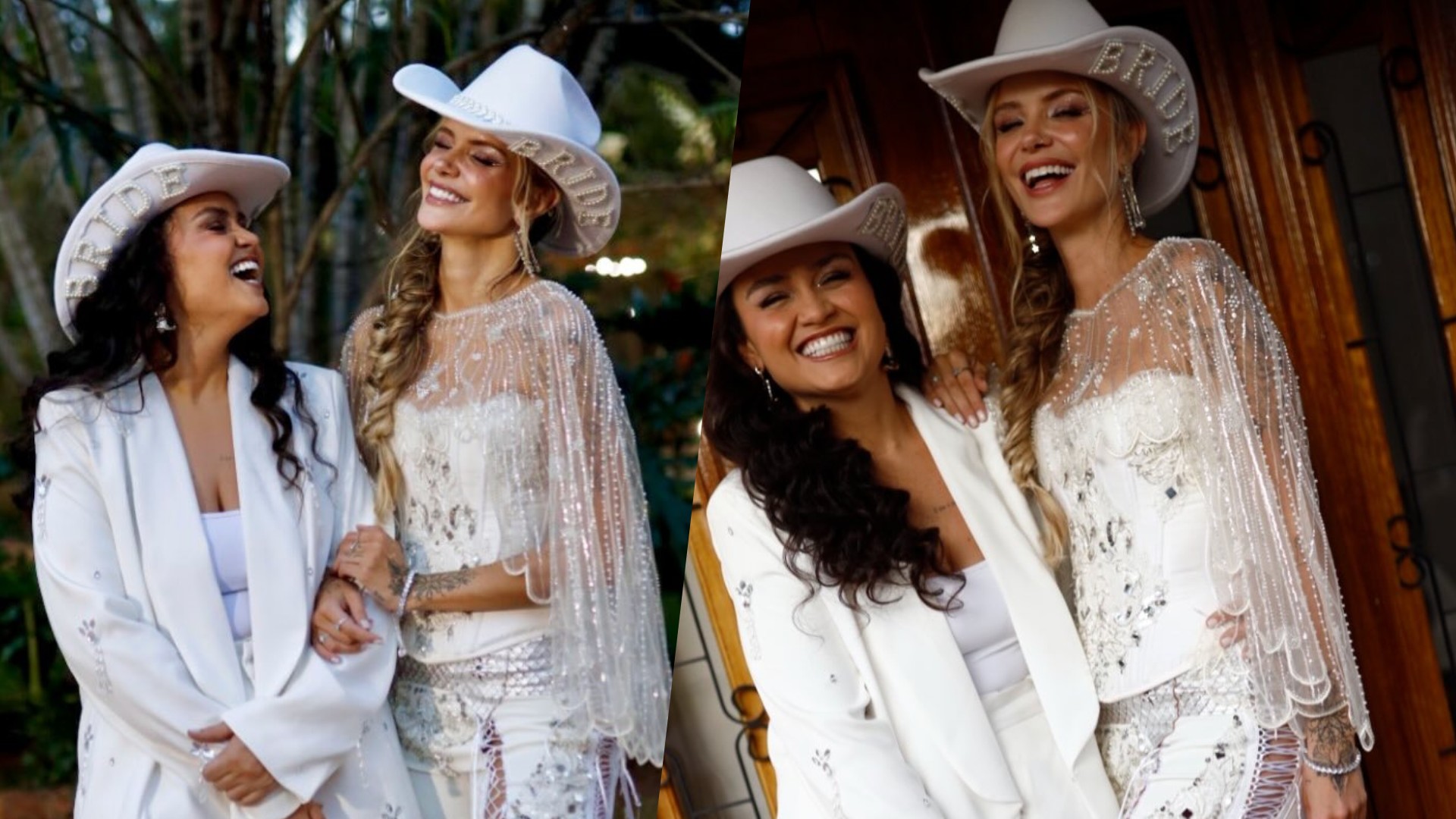 Marcela Mc Gowan e Luiza Martins mostram primeiro look para casamento com 12h de duração