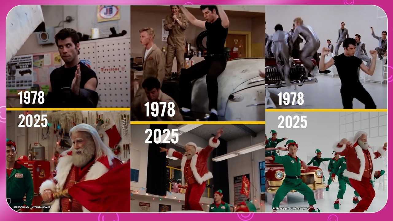 John Travolta revive icônico Danny Zuko, de Grease