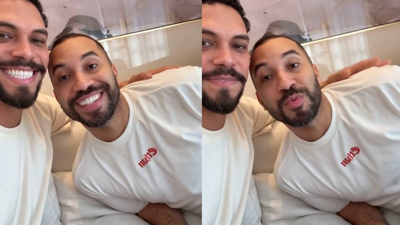 Vinícius compartilha encontro com Gil do Vigor: 'Não fiquem com ciúme, não!'