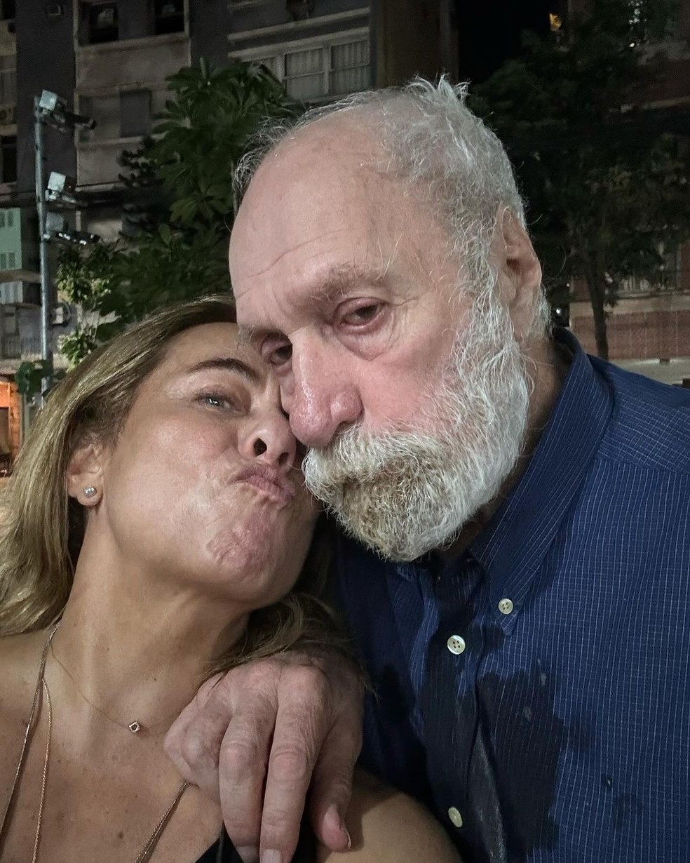 Cissa Guimarães com Paulo César Pereio — Foto: Reprodução Instagram