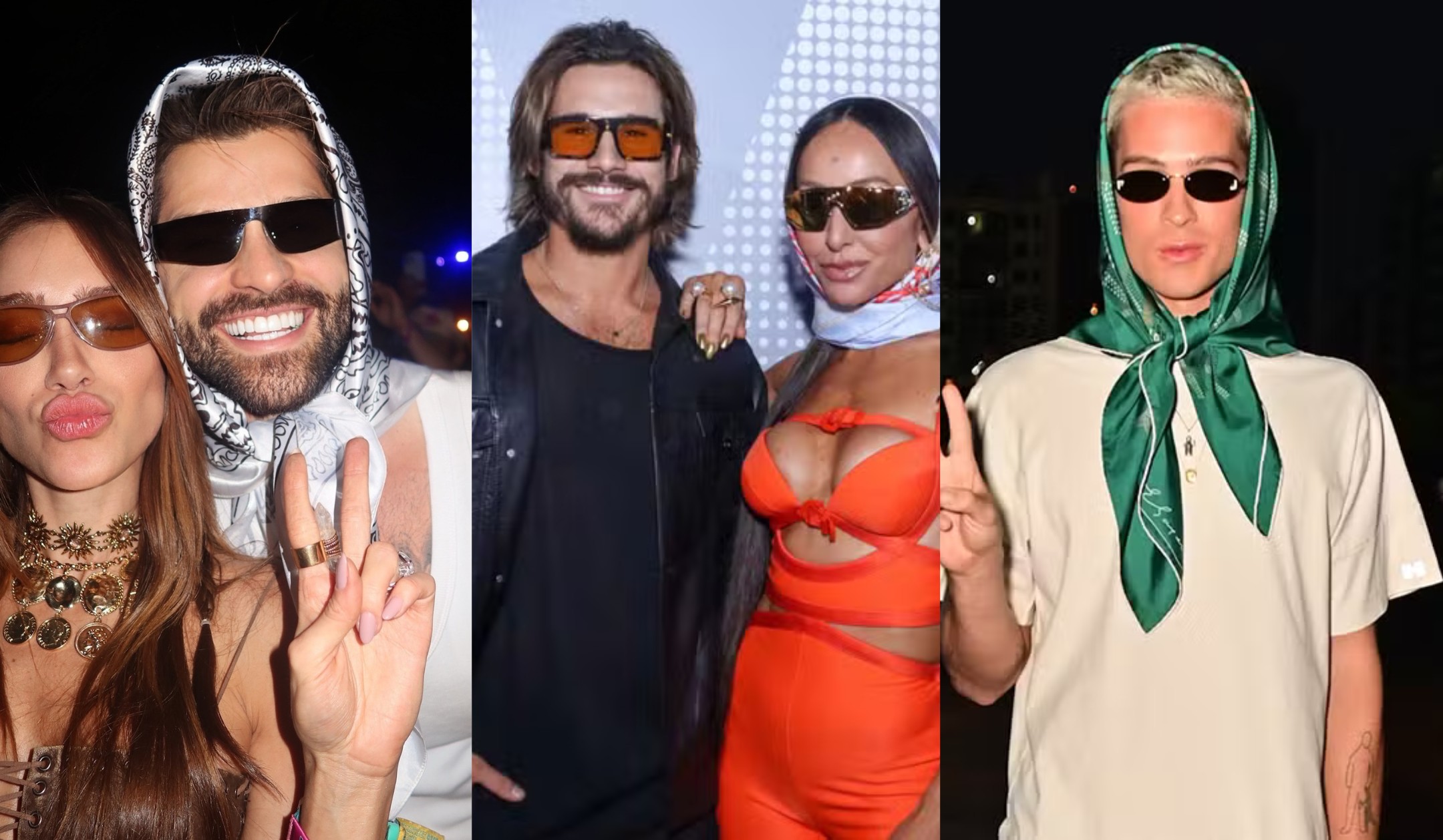 Circuito Sertanejo 2025: veja como usar lenço na cabeça, tendência usada por Alok e mais famosos