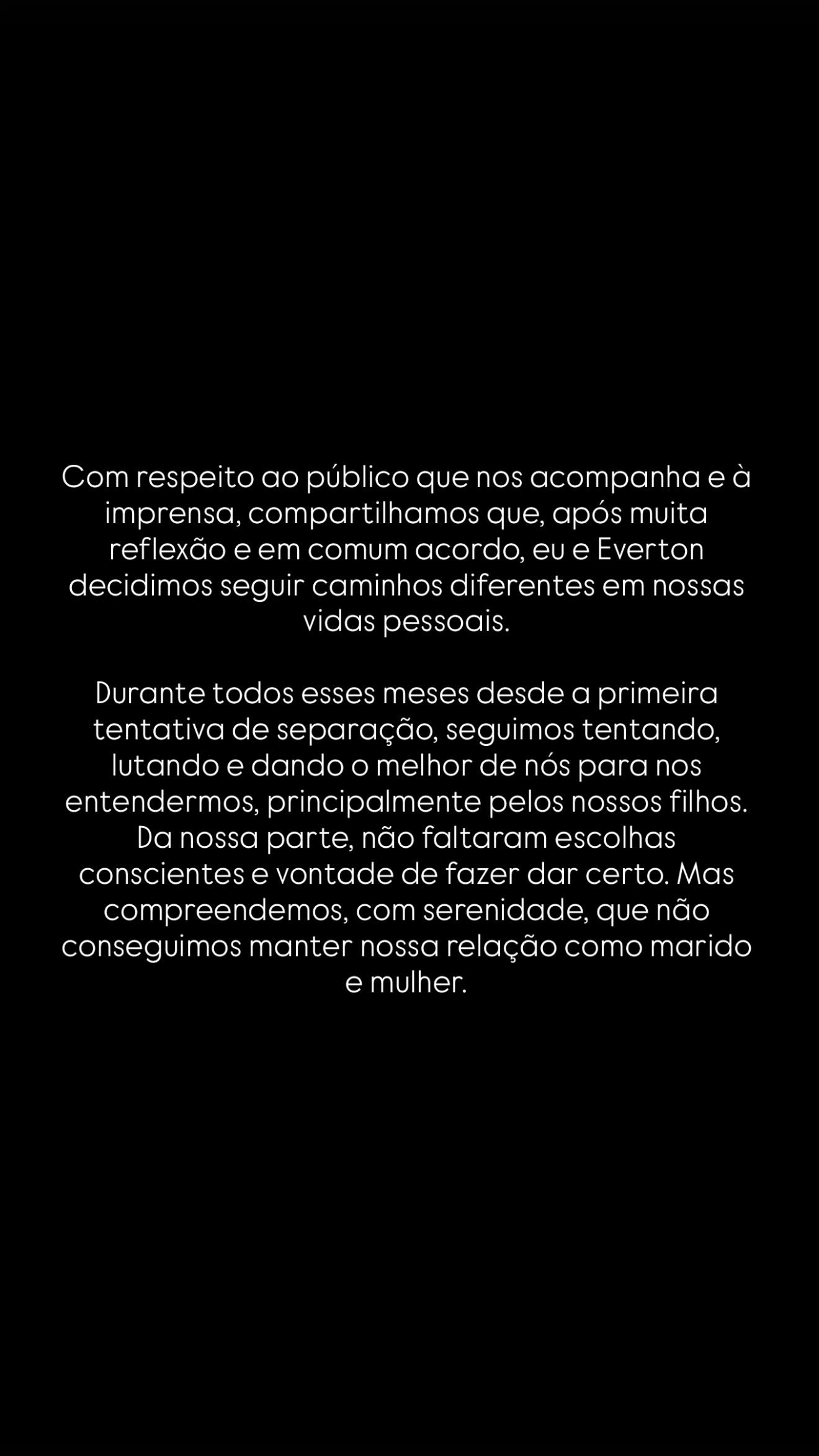 Depois de Léo Pereira e Karoline Lima, Isa Ranieri anuncia fim do casamento com Éverton Cebolinha