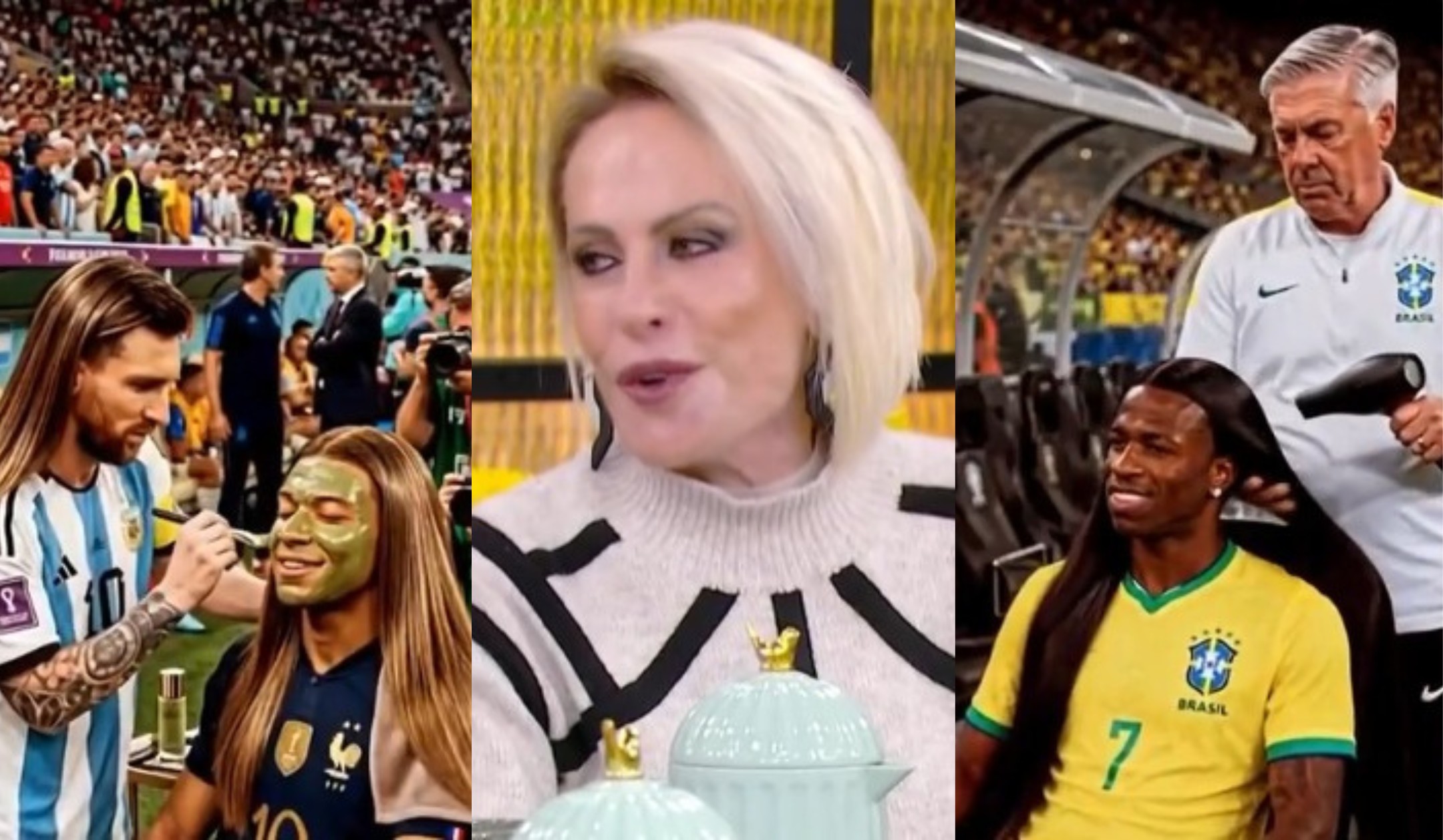Ana Maria Braga se diverte com meme sobre a pausa para hidratação na Copa: 'O Brasil é uma coisa fantástica'