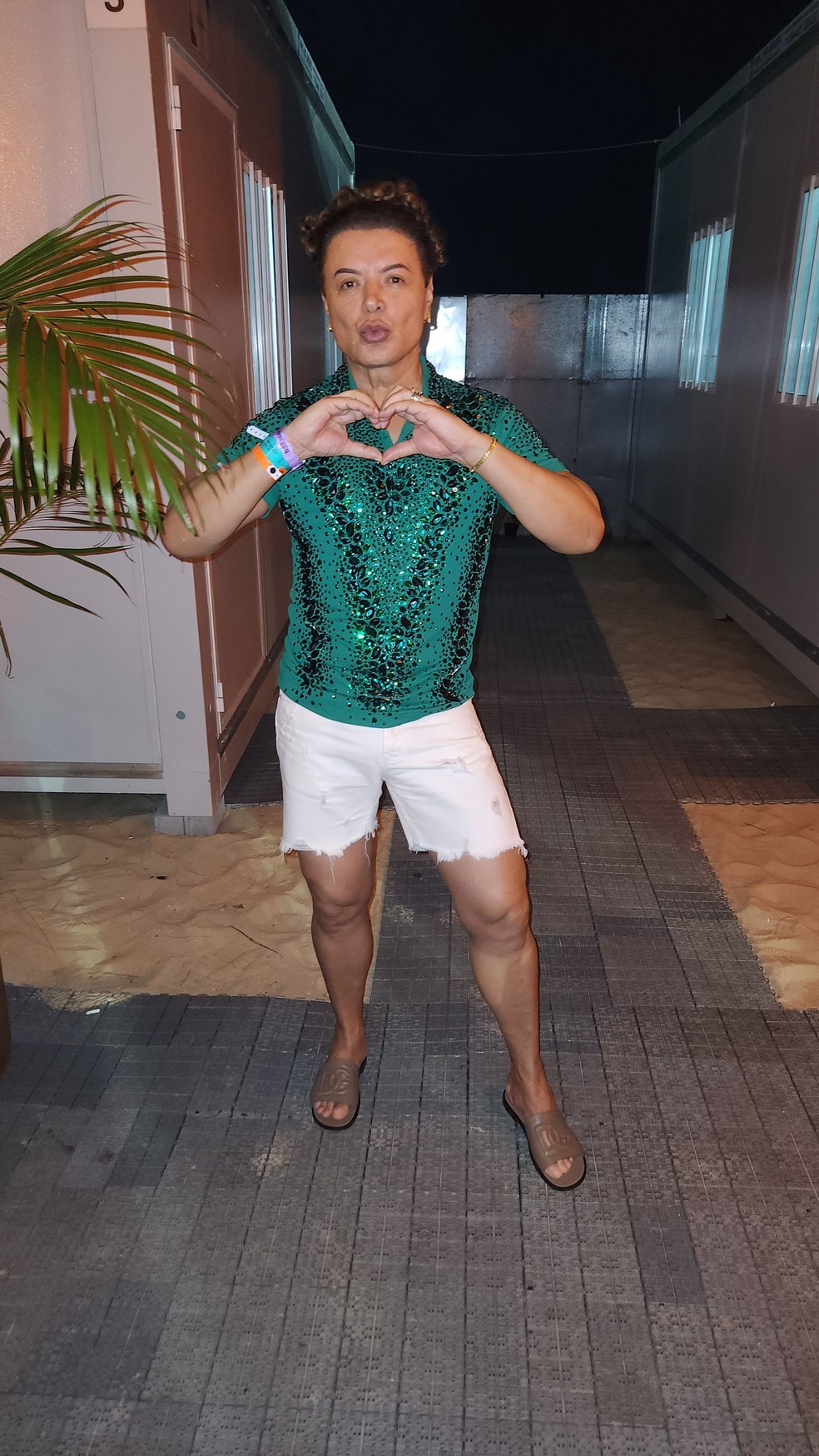 David Brazil no Show da Virada — Foto: gshow