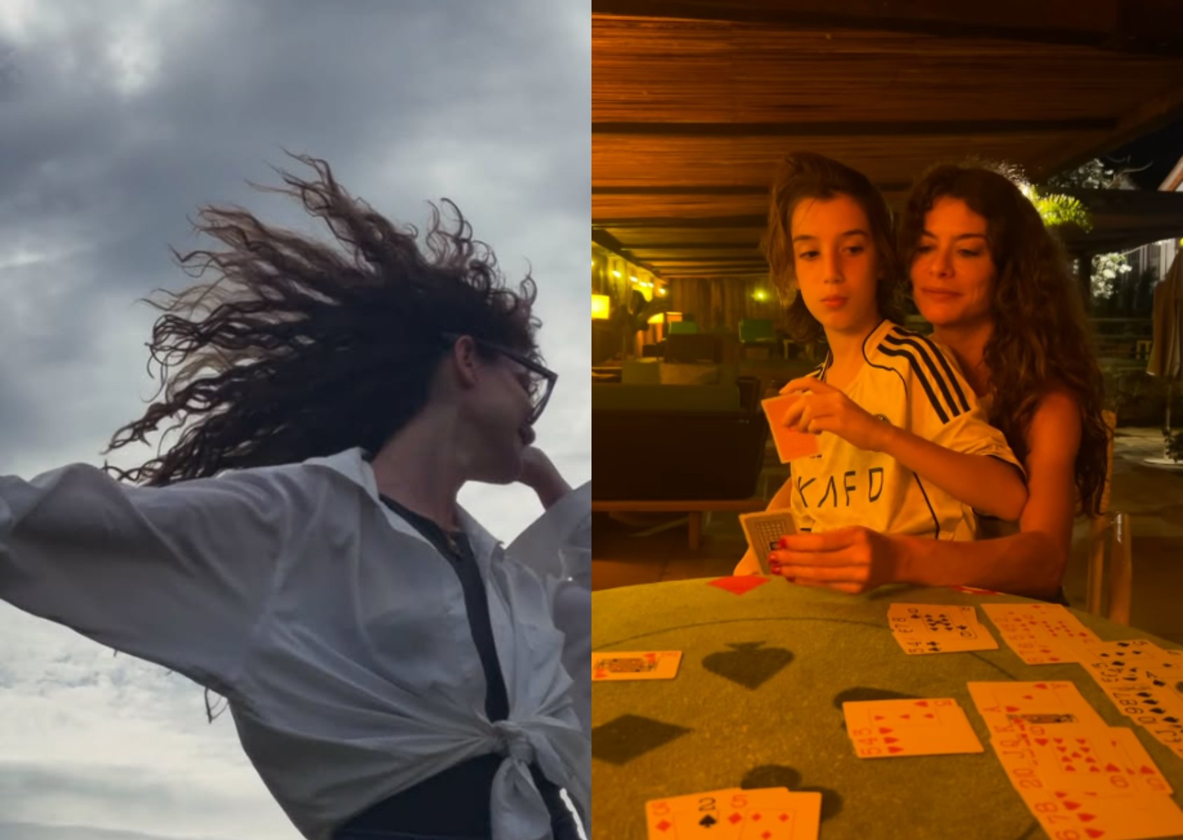 Alinne Moraes compartilha registros em meio à natureza com o filho