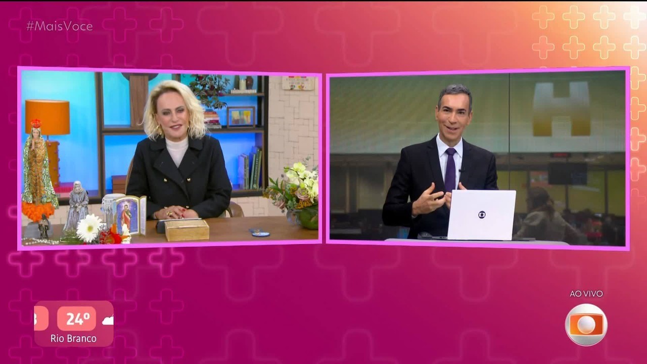 César Tralli se emociona ao falar de último dia no Jornal Hoje: 'Friozinho na barriga faz parte'