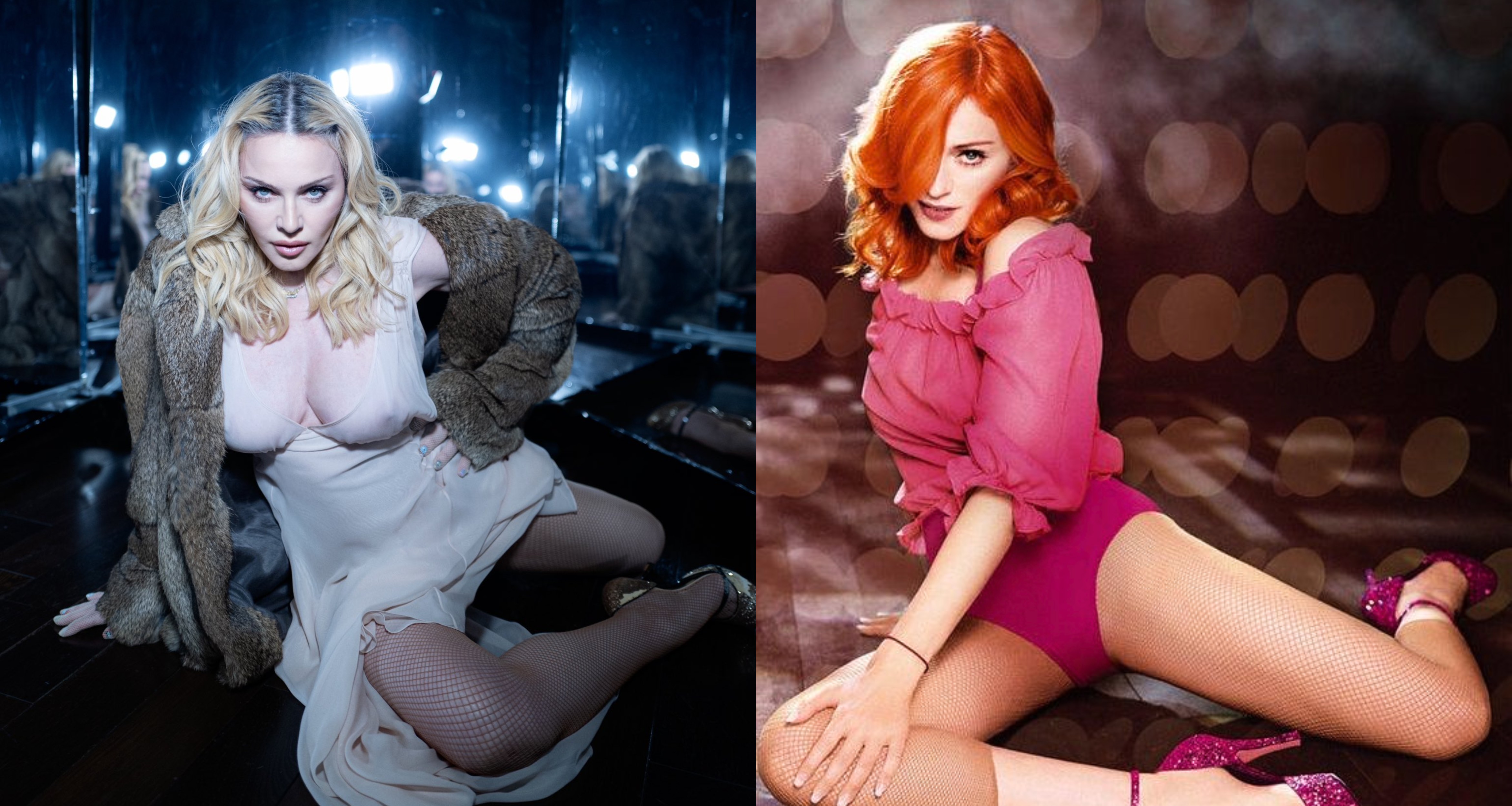 Com look transparente, Madonna abre álbum de fotos e faz homenagem à disco lançado há 20 anos