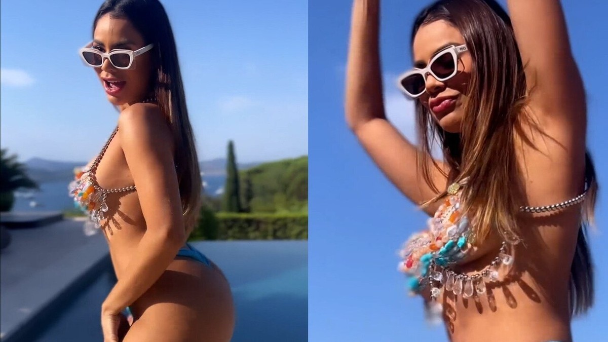 Lexa dança na beira da piscina ao som de sua nova música