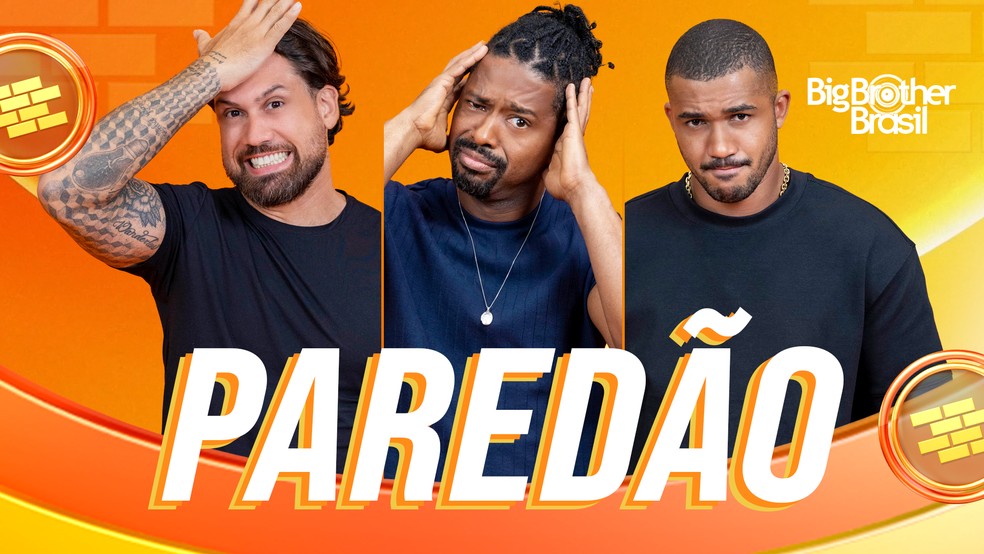 Segundo Paredão do BBB 26 com Brigido, Leandro e Matheus — Foto: gshow