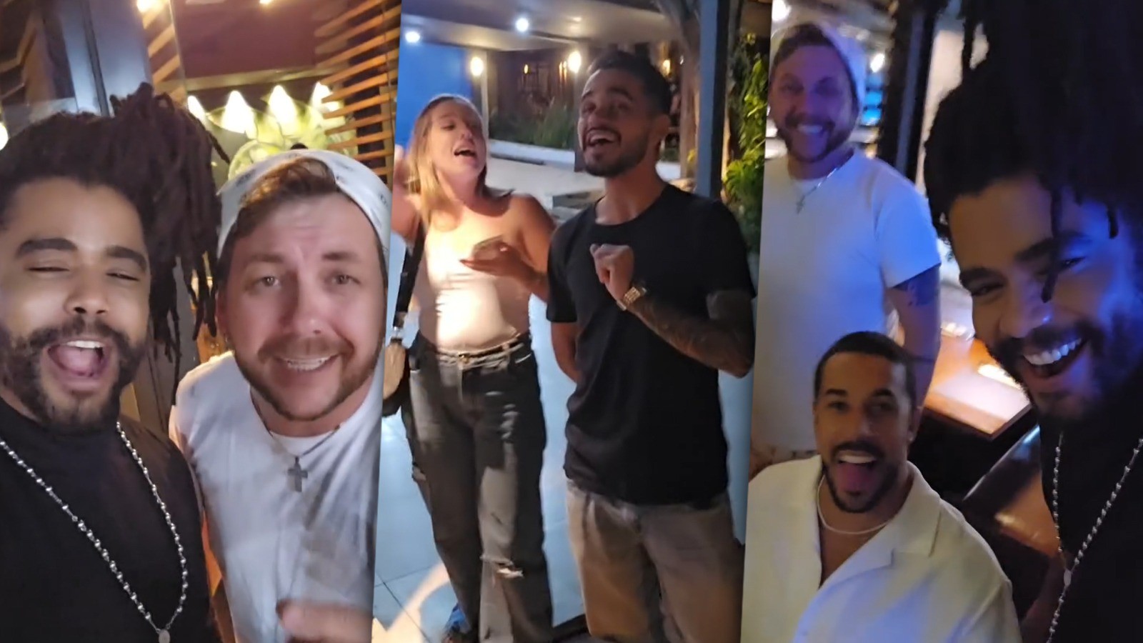 Ex-BBBs do Quarto Fantástico soltam a voz em vídeo: 'Nosso sarau'