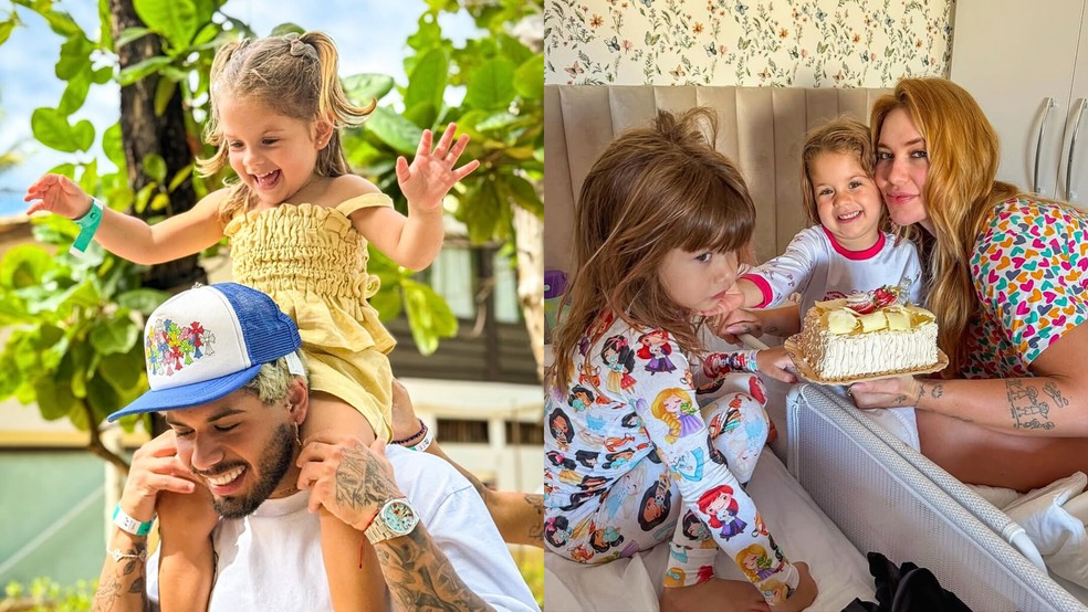 Zé Felipe e Virginia Fonseca não economizam nas homenagens pelos 3 anos de Maria Flor — Foto: Reprodução do Instagram