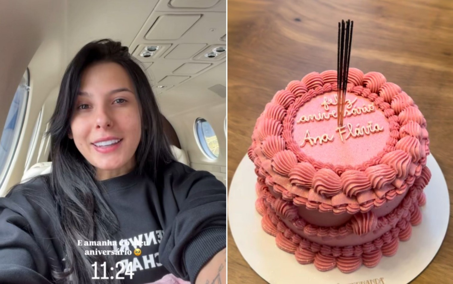 Ana Castela antecipa aniversário ao voltar ao Brasil após perder o Grammy Latino; assista