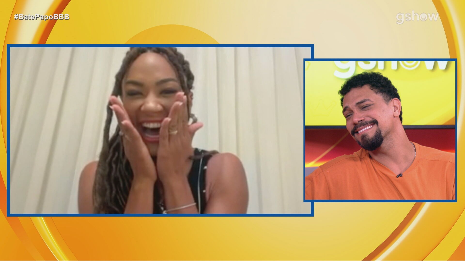 Vinícius se emociona com participação de Aline no Bate-Papo BBB: 'Você é protagonista'