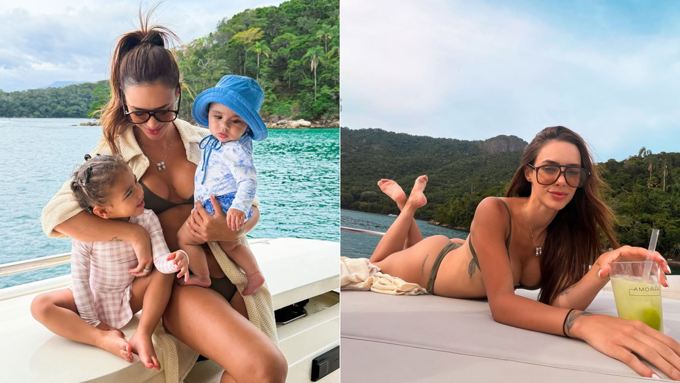 Bruna Biancardi exibe luxuoso passeio de barco com as filhas, Mavie e Mel |  Gshow