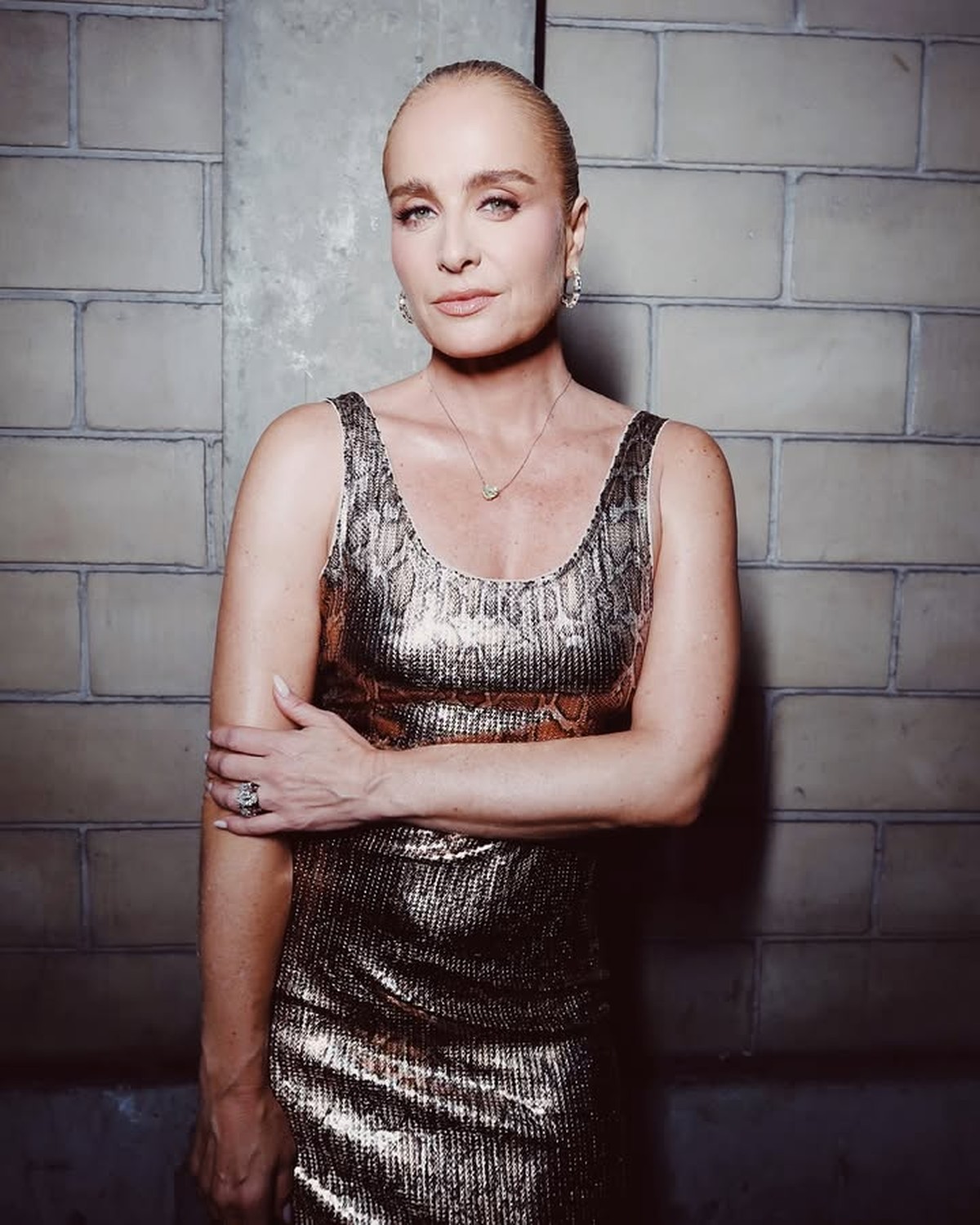 TV Globo 60 anos: Angélica mostra o look com estampa de cobra para o Vídeo Game