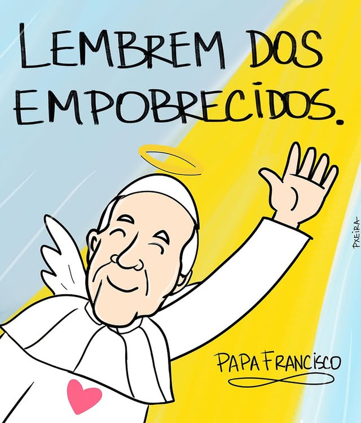 Morre Papa Francisco: artistas homenageiam Santo Padre com charges