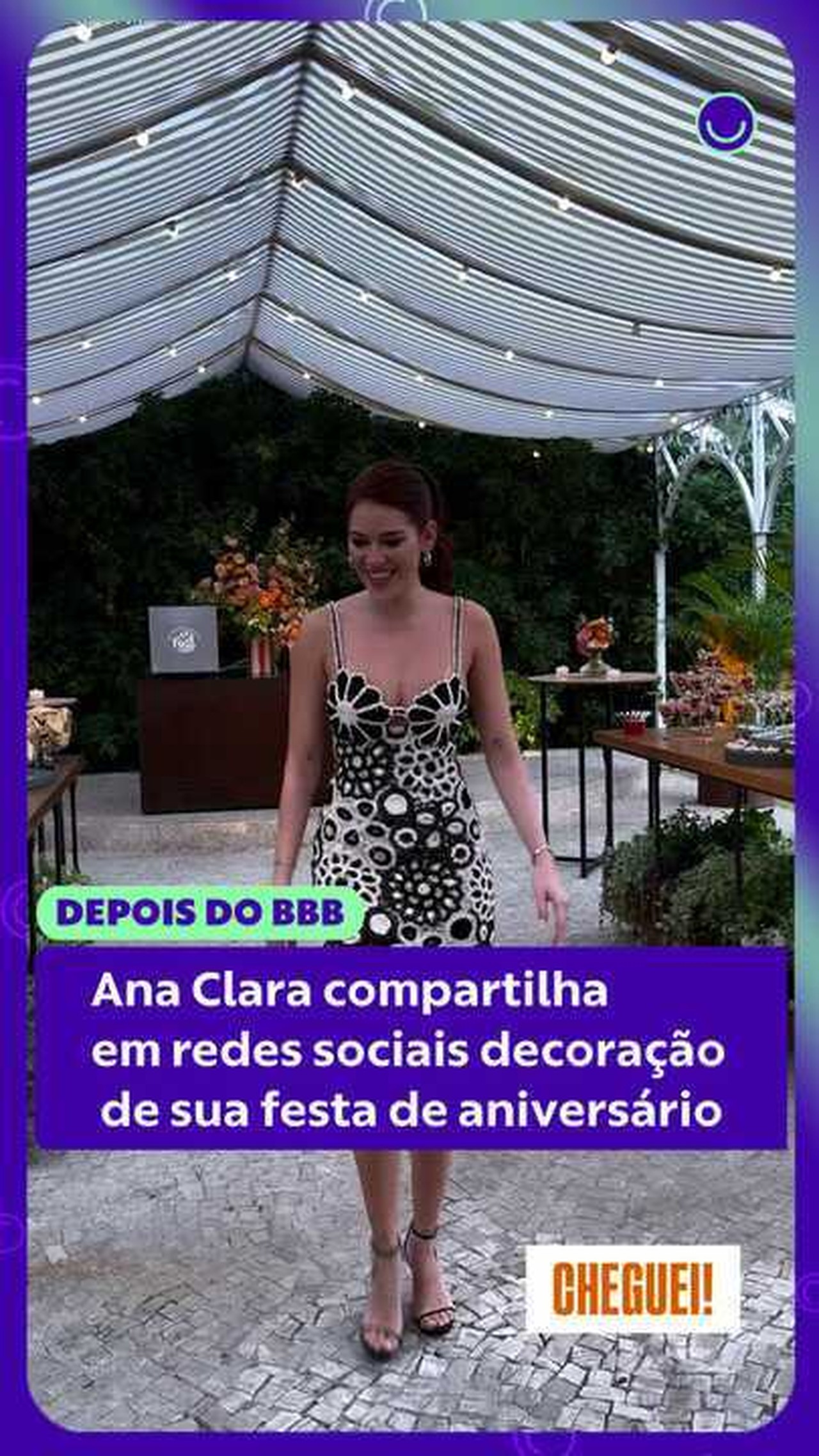 Ana Clara mostra detalhes da decoração de sua festa de aniversário nas redes sociais