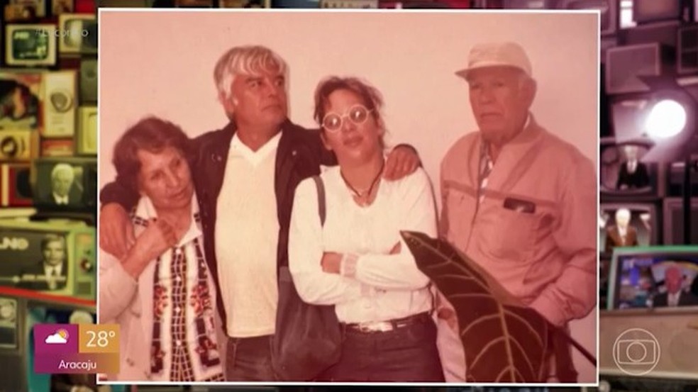 Cid Moreira em família — Foto: Globo