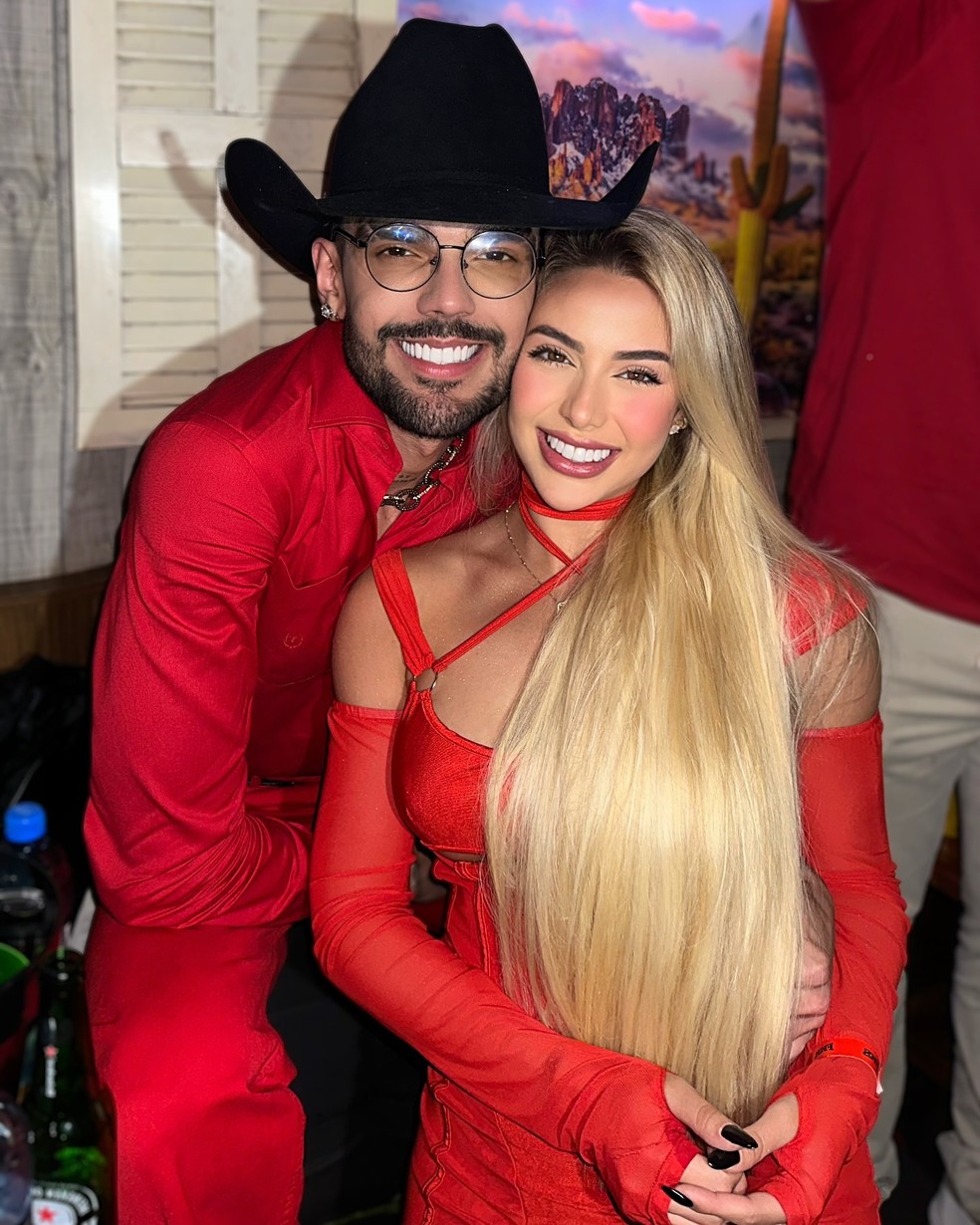 Luan Pereira e a namorada Maria Eduarda Corrêa — Foto: Reprodução/Instagram