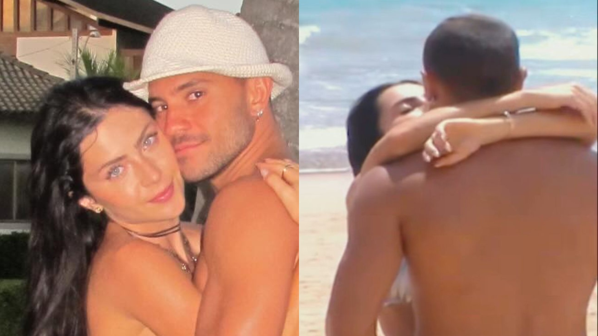 Jade Picon e André Lamoglia trocam beijos em Fernando de Noronha