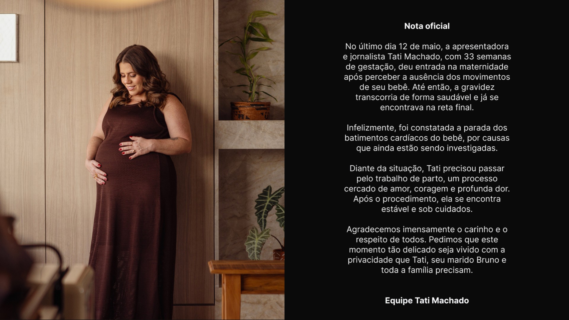 Ana Maria Braga lamenta perda de bebê de Tati Machado: 'Coração apertado'