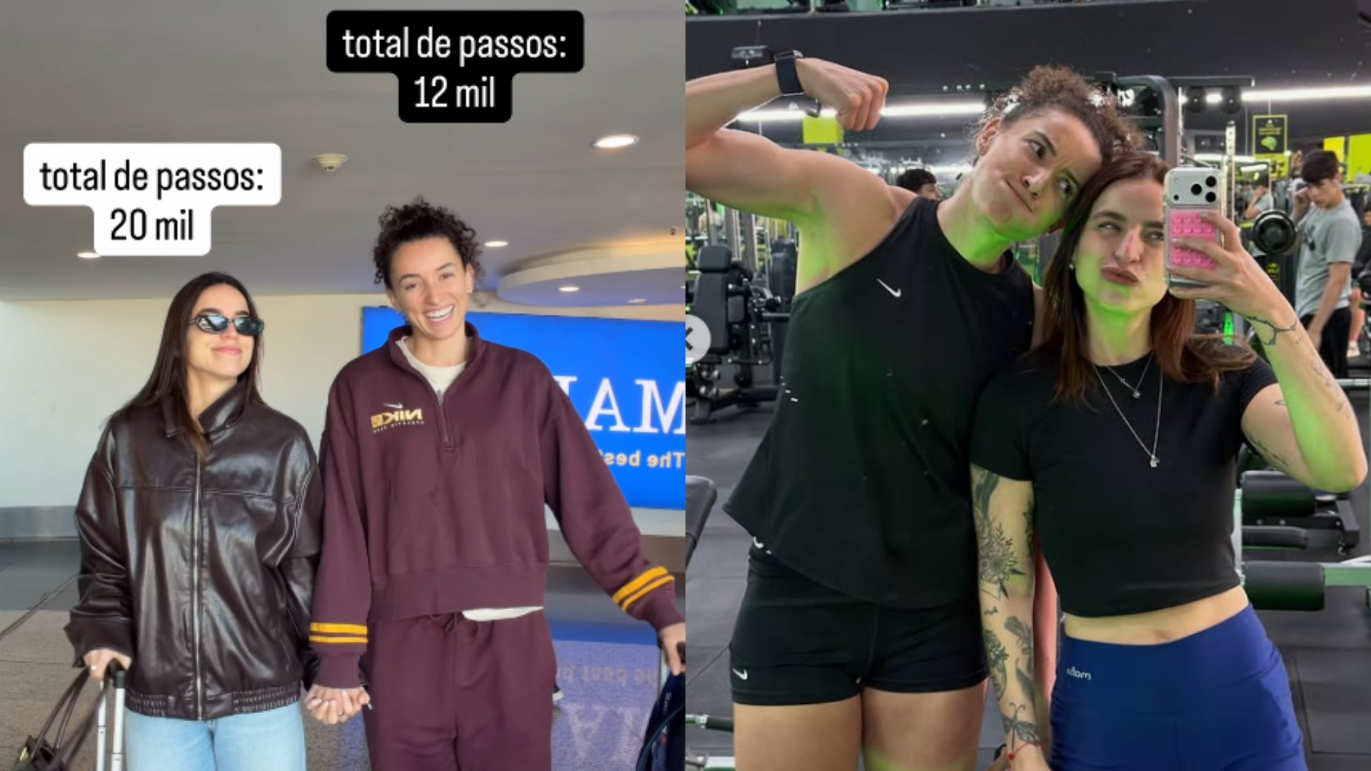 Bruna Unzueta brinca ao comparar diferença de altura com Gabi Guimarães: 'Baixinhas sofrem'