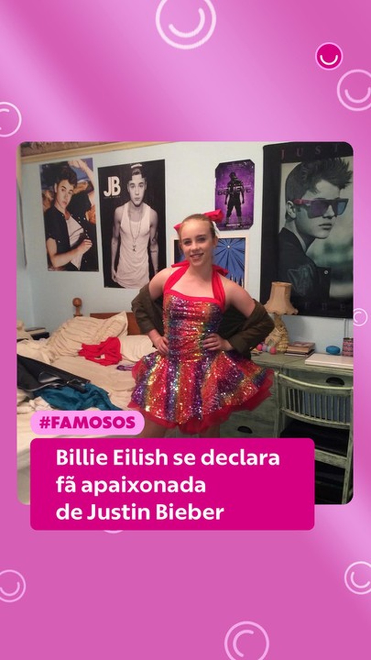 Billie Eilish se declara fã apaixonada de Justin Bieber