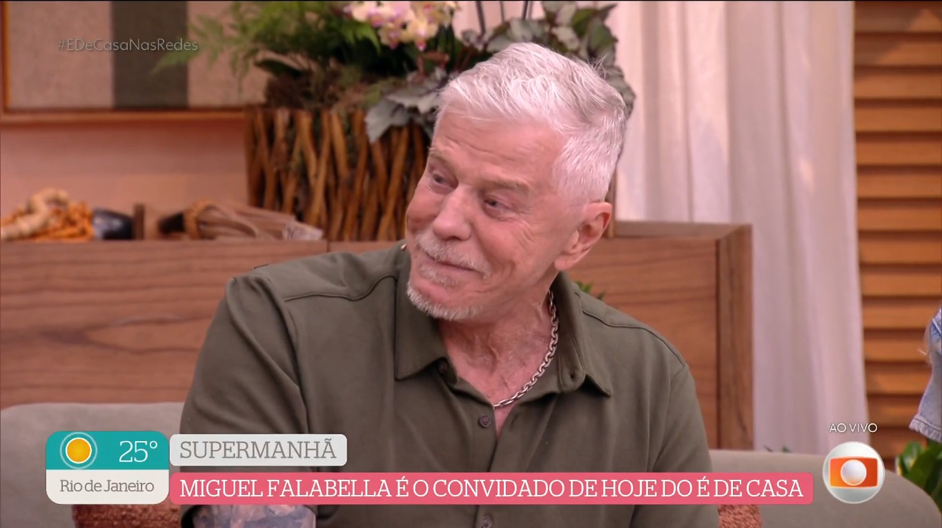 Miguel Falabella se emociona ao revelar que teve duas mães: 'Uma me deu os livros e a outra, a espiritualidade'