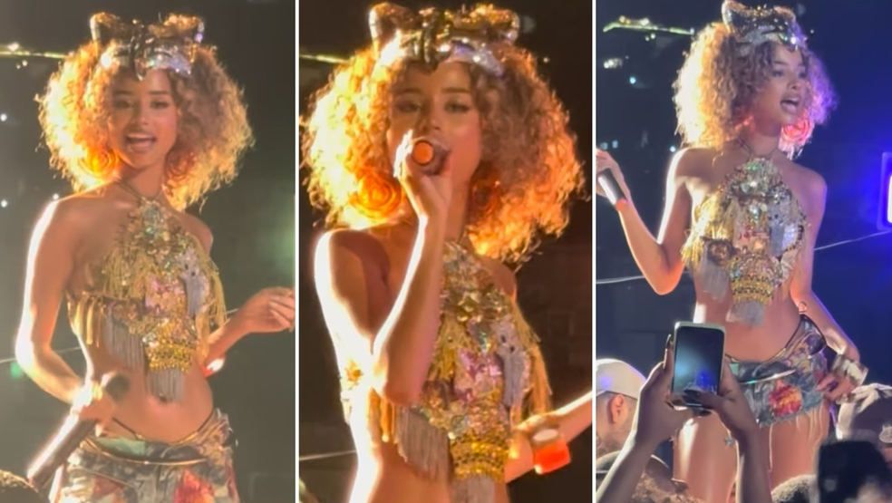 Tyla grava novo clipe no Vidigal — Foto: Reprodução/Instagram