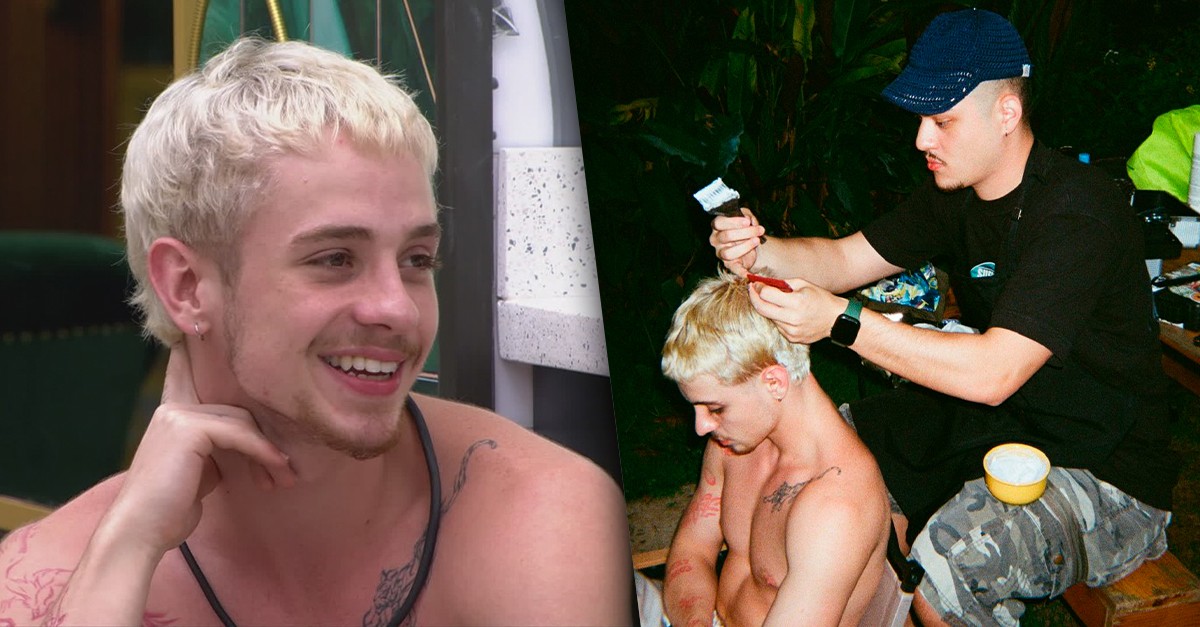 Cabelo de Juliano Floss vira assunto na web e barbeiro revela cuidados para manter fios platinados
