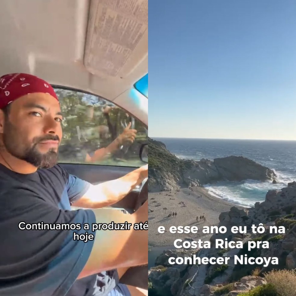 Sandy e suposto affair mostram imagens de viagem à Costa Rica — Foto: Instagram