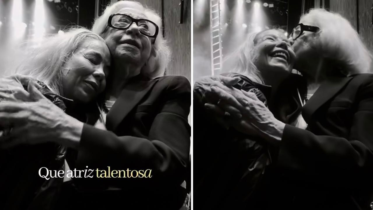 Danielle Winits chora com elogios de Fernanda Montenegro em monólogo: 'Que atriz talentosa'