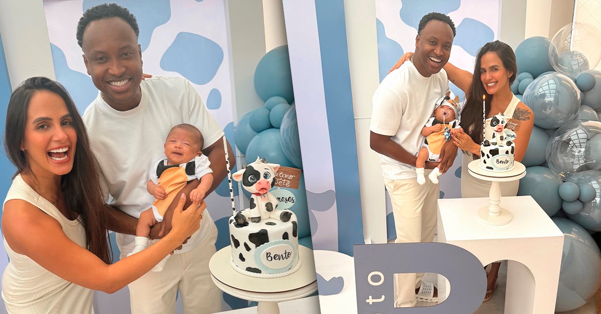 Carol Peixinho celebra 2º mêsversário de Bento e comenta: 'Renova nosso fôlego de viver'