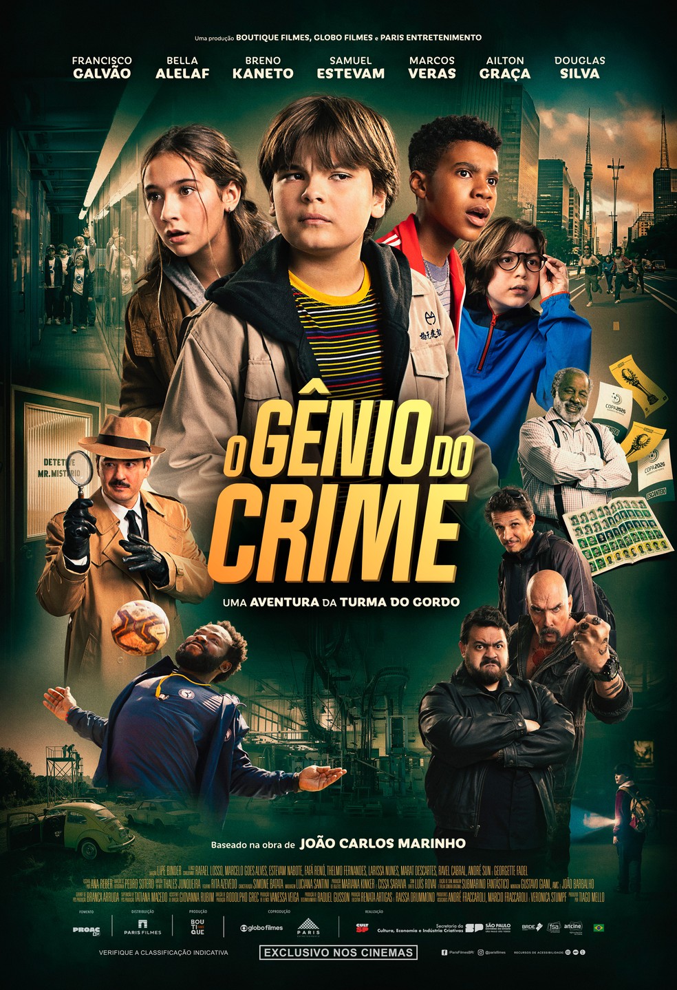 Cartaz do Filme Gênio do Crime. Foto: Globo Filmes