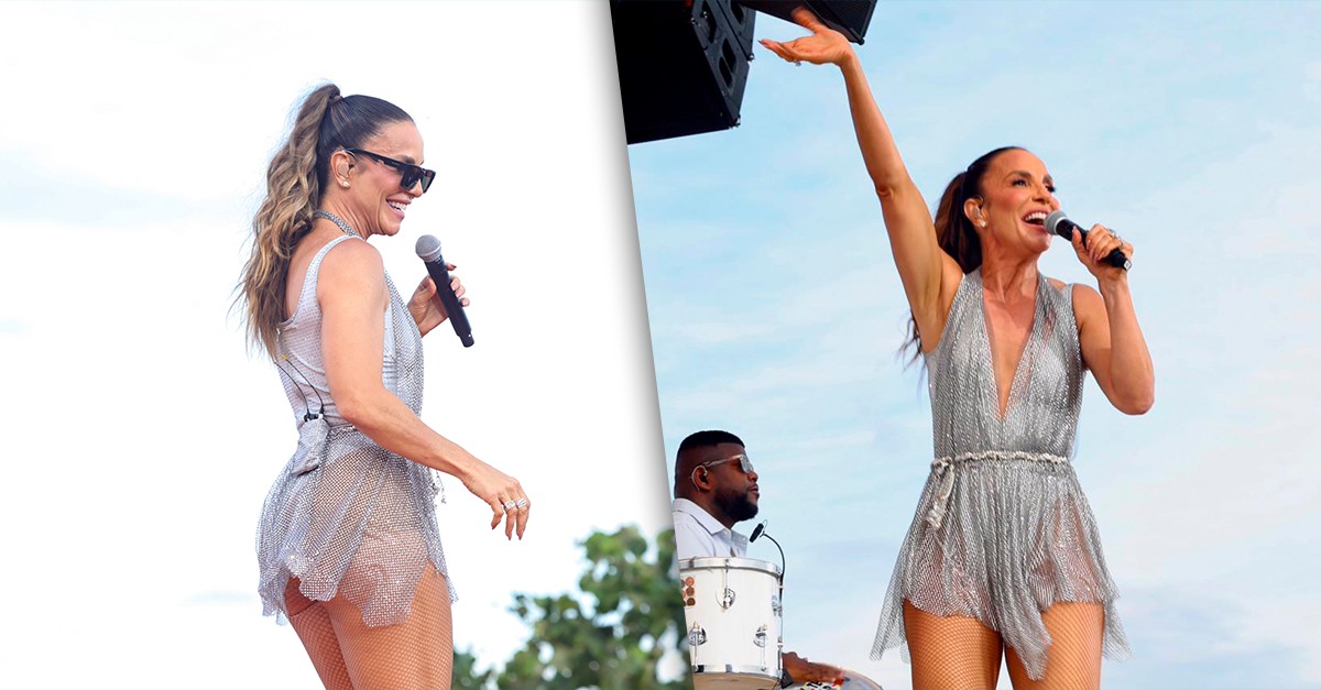 Ivete Sangalo usou look com 50 mil cristais em show do 'Clareou' no Rio